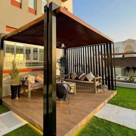 مظلات خشبية مقاومة لأشعة الشمس بالرياض 0555783894