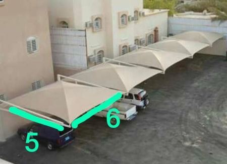 مظلات وسواتر احواش في عرفة مكة منى