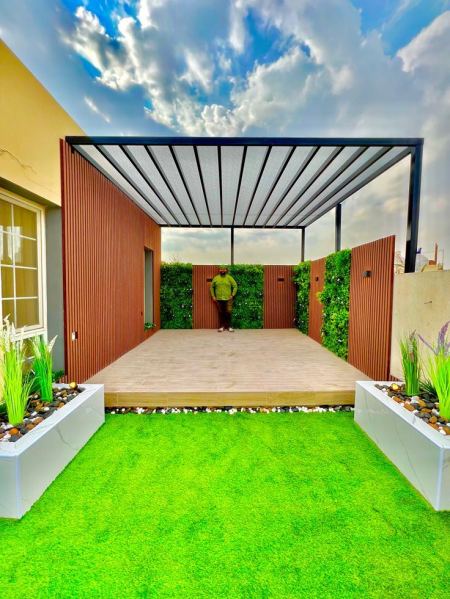 حداد مظلات جلسات حوش في الرياض