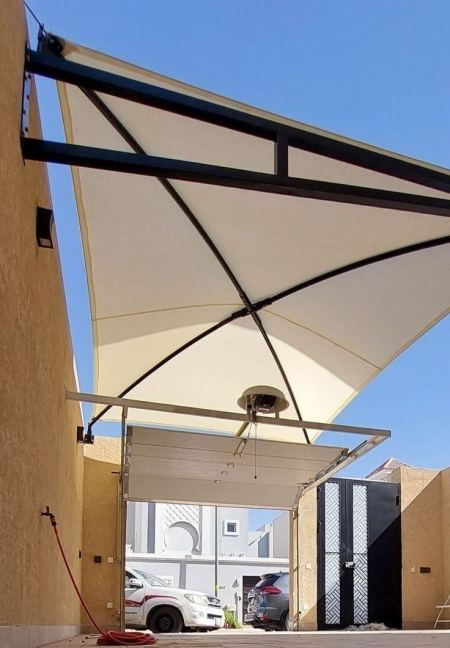 أنواع مظلات السيارات القماشية في مكة